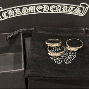 Chrome Hearts Baby Flare Rings Size 8.75 & 9 US With Dust Bag